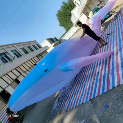 huge inflatable whale, infla...