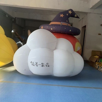 White cloud balloon, inflata...