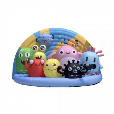 inflatable stage virus theme...