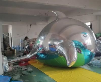 inflatable silver fish , inf...