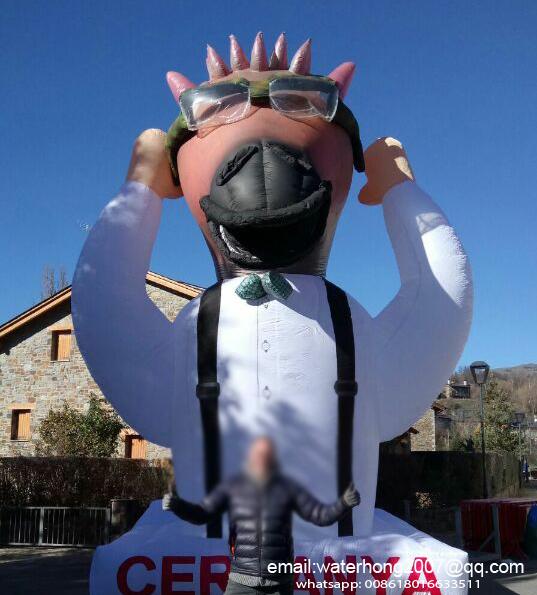 giant inflatable donkey logo wall inflatable logo sign
