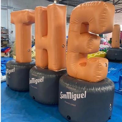 inflatable letter logo sign ...