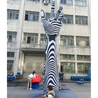 inflatable zebra heand infla...