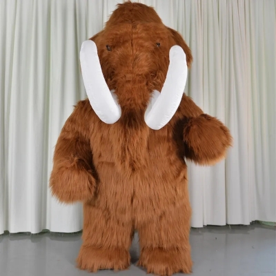 Inflatable Plush Mammoth Mas...