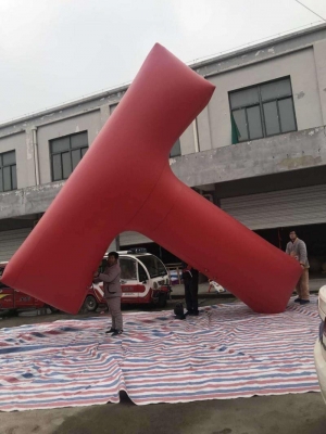 giant inflatable letter ball...