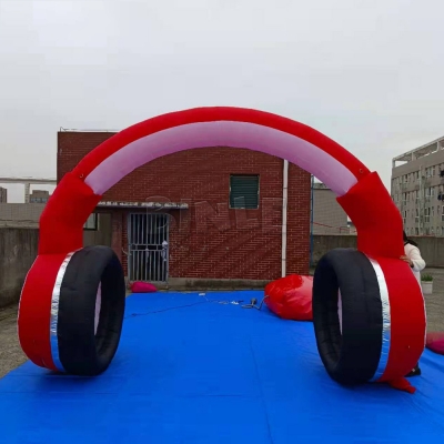 inflatable headphone shape a...