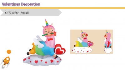 inflatable valentine unicorn...