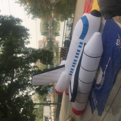 inflatable rocket spaceship ...