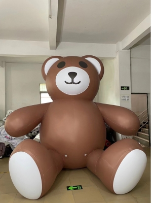 PVC brown bear inflatable ad...