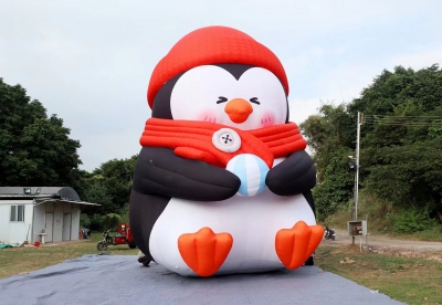 inflatable penguin, inflatab...