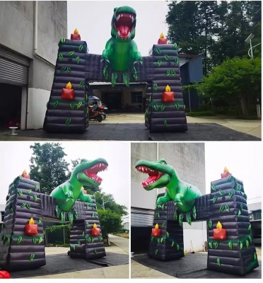 inflatable dinosaur arch ent...