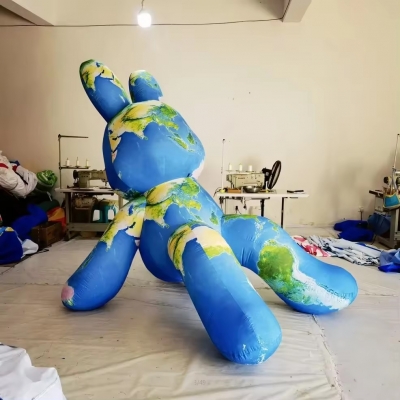 inflatable earth bunny rabbi...