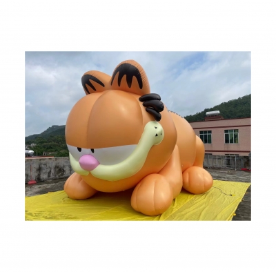 inflatable Garfield cat cart...