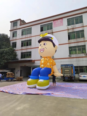 giant inflatable sitting car...