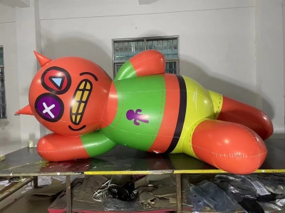 inflatable sports man charac...