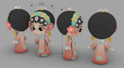 inflatable girl character ba...