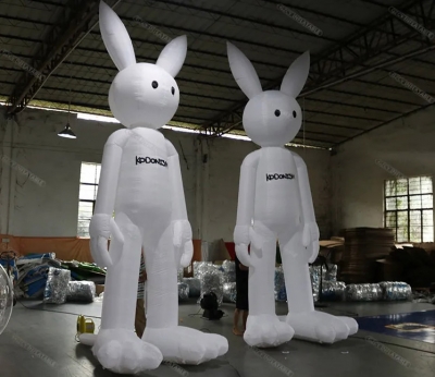 White Inflatable Easter Bunn...