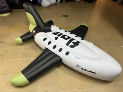 inflatable floating airplane...