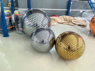 inflatable disco mirror ball...