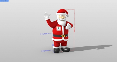 inflatable santa model infla...