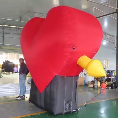 inflatable heart with arrow