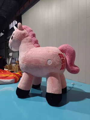 inflatable horse plush horse...
