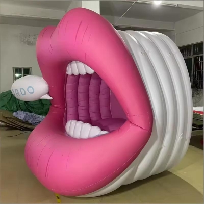 inflatable sexy mouth with r...