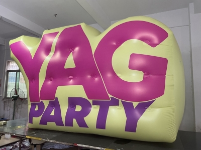 Inflatable YAG party logo br...