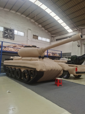 inflatable military tank inf...