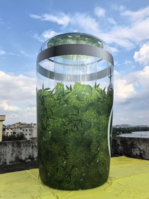 inflatable transparent bottl...