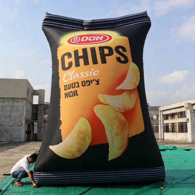 inflatable chips bag package...