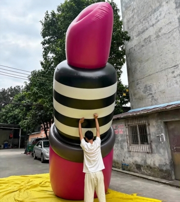 inflatable lip stick balloon...