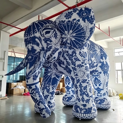 Inflatable porcelain elephan...