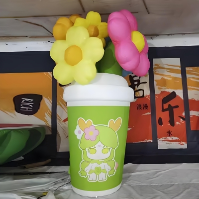 inflatable cup flower inflat...
