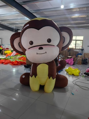 inflatable monkey cartoon in...
