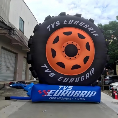 inflatable car tire model in...