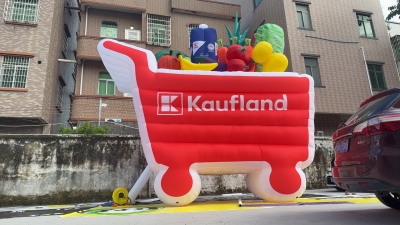 inflatable shopping cart inf...